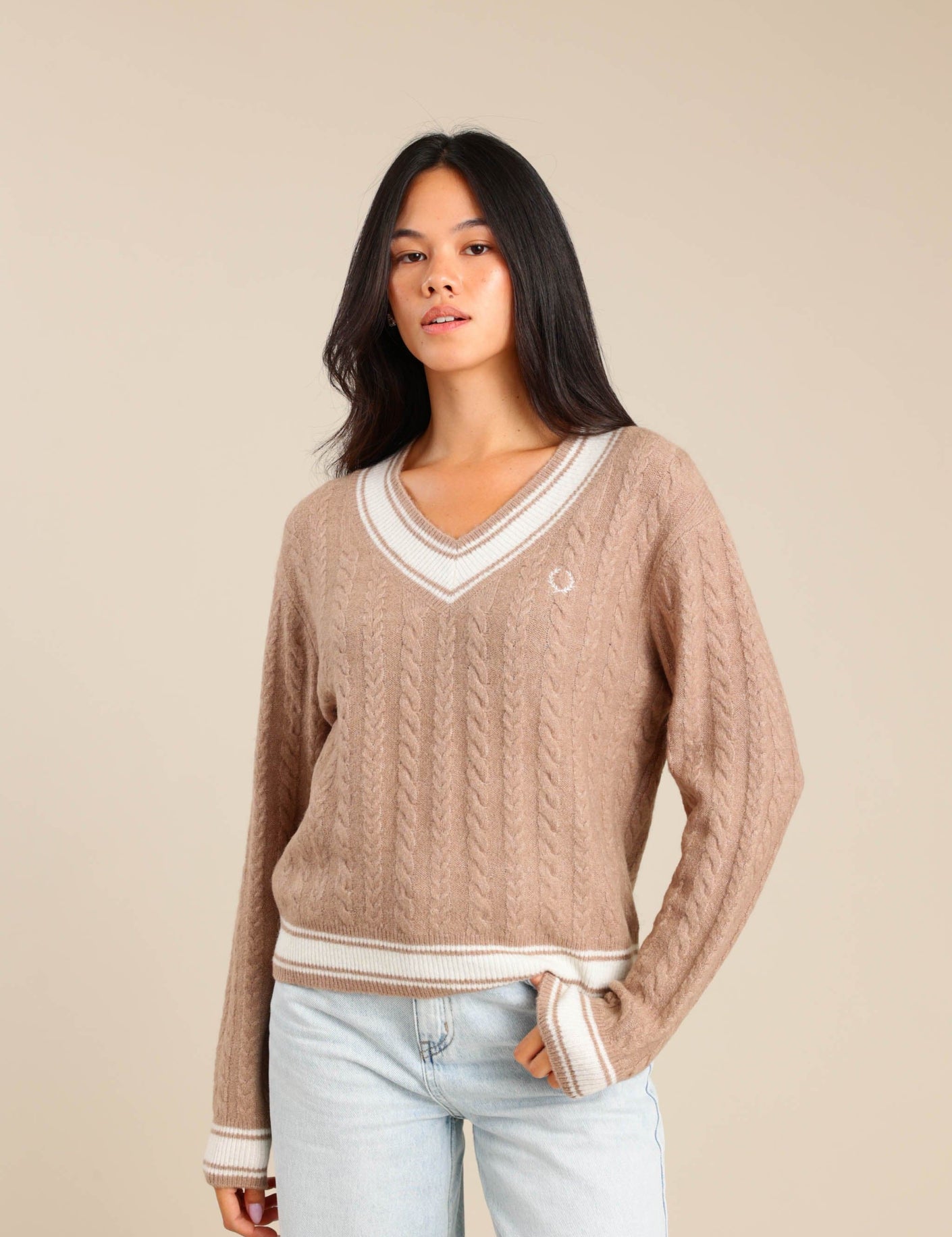 FOX נשים סריגים סריג V נשים סריג V נשים