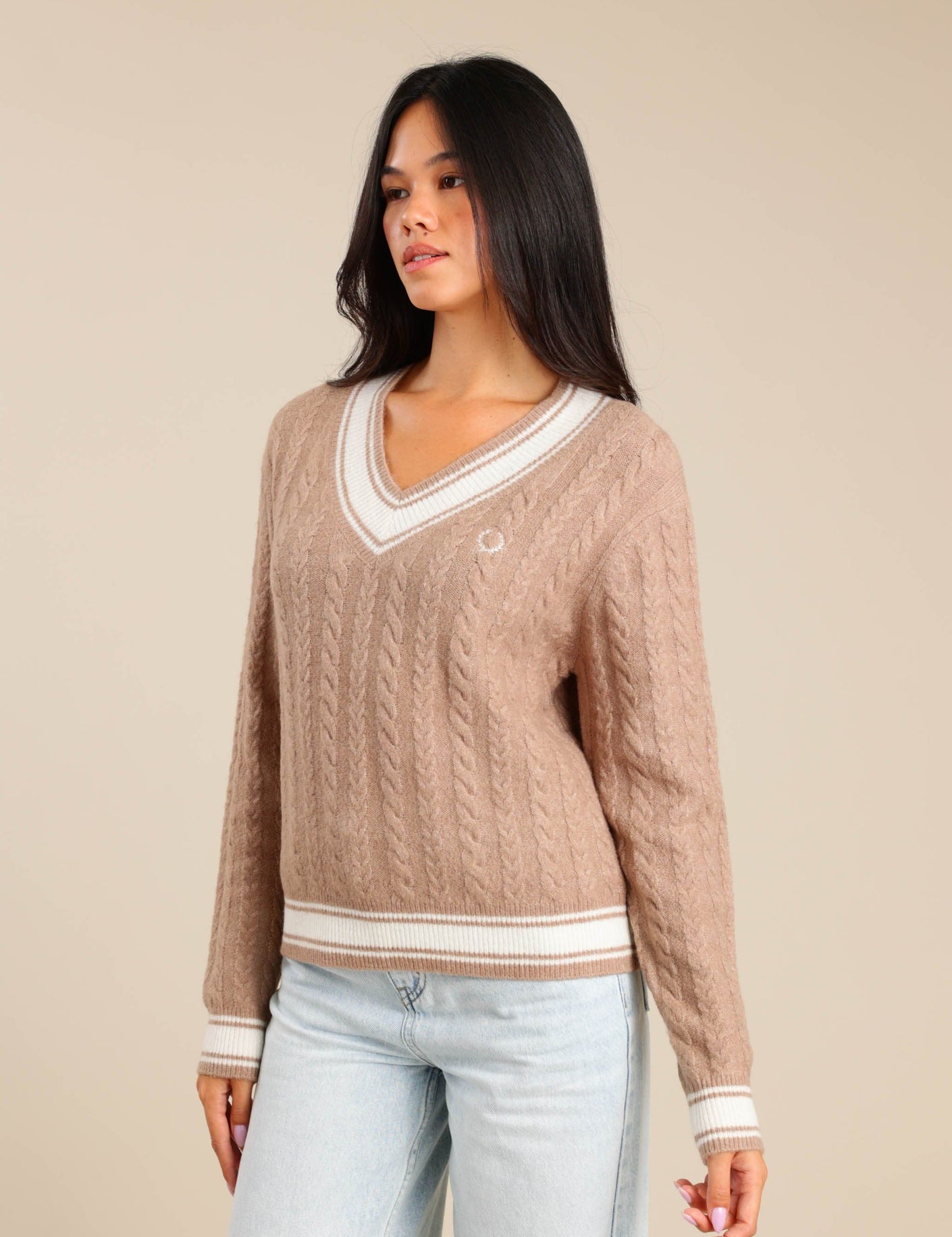 FOX נשים סריגים סריג V נשים סריג V נשים