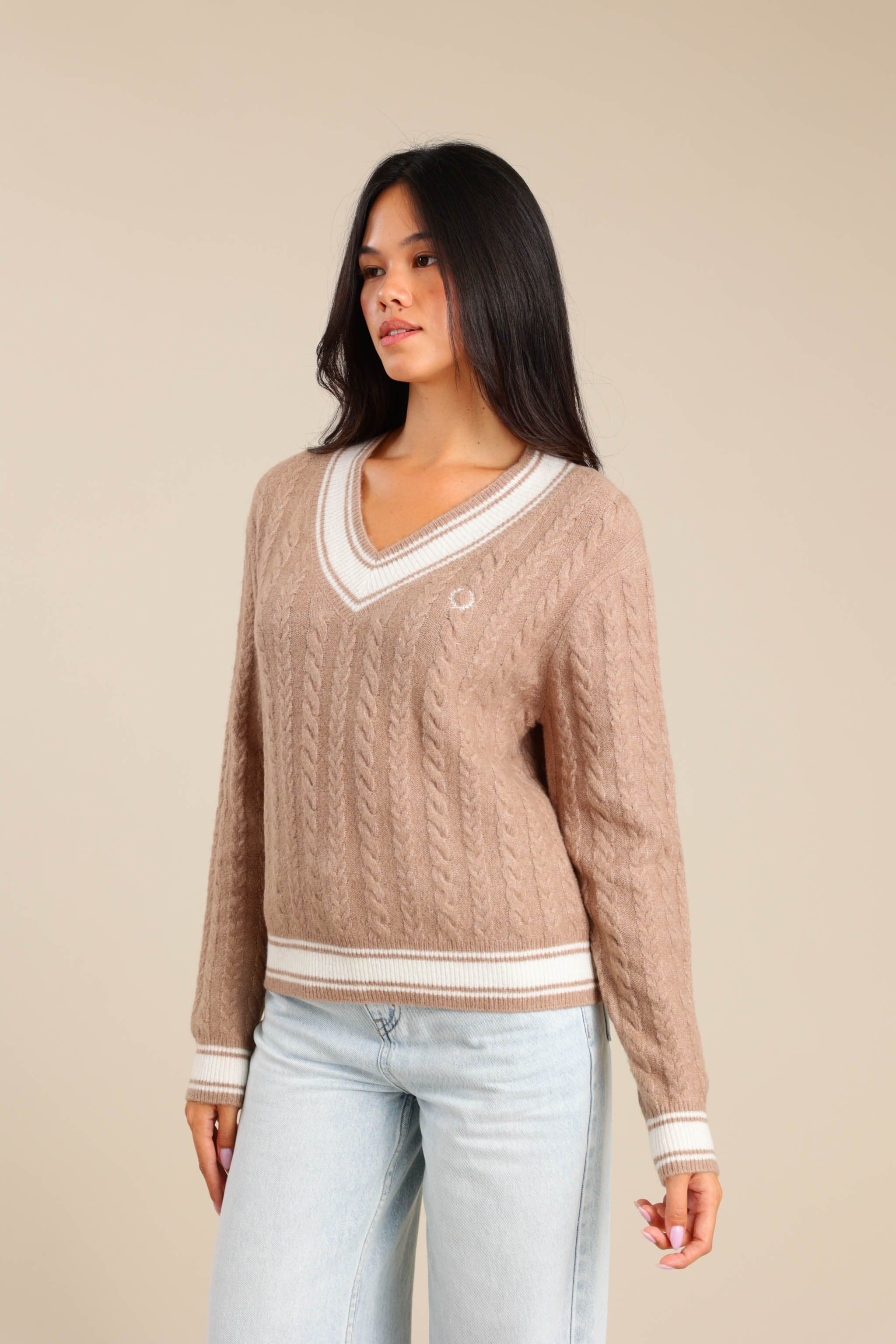 FOX נשים סריגים סריג V נשים סריג V נשים