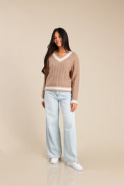 FOX נשים סריגים סריג V נשים סריג V נשים