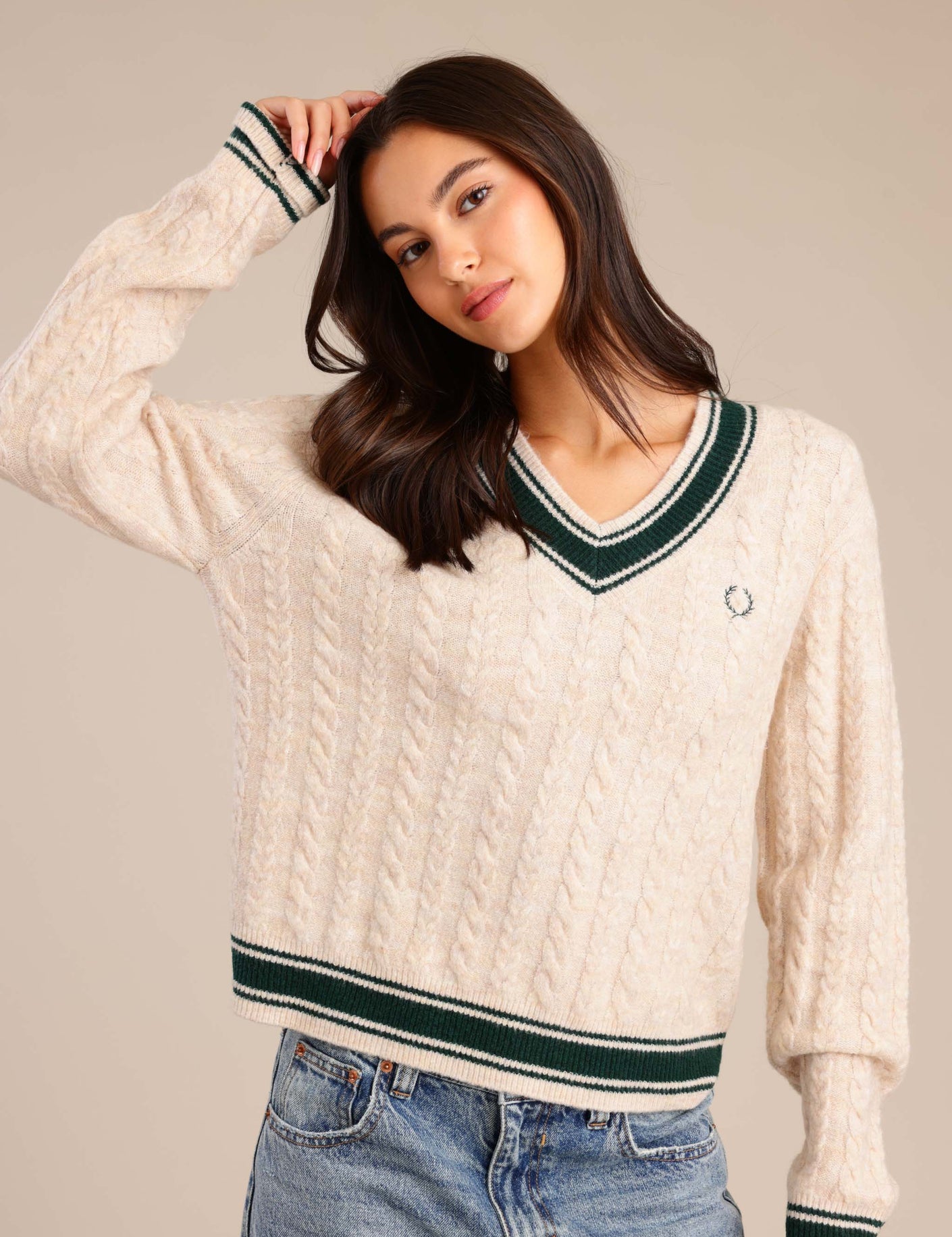 FOX נשים סריגים סריג V נשים סריג V נשים