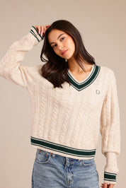 FOX נשים סריגים סריג V נשים סריג V נשים