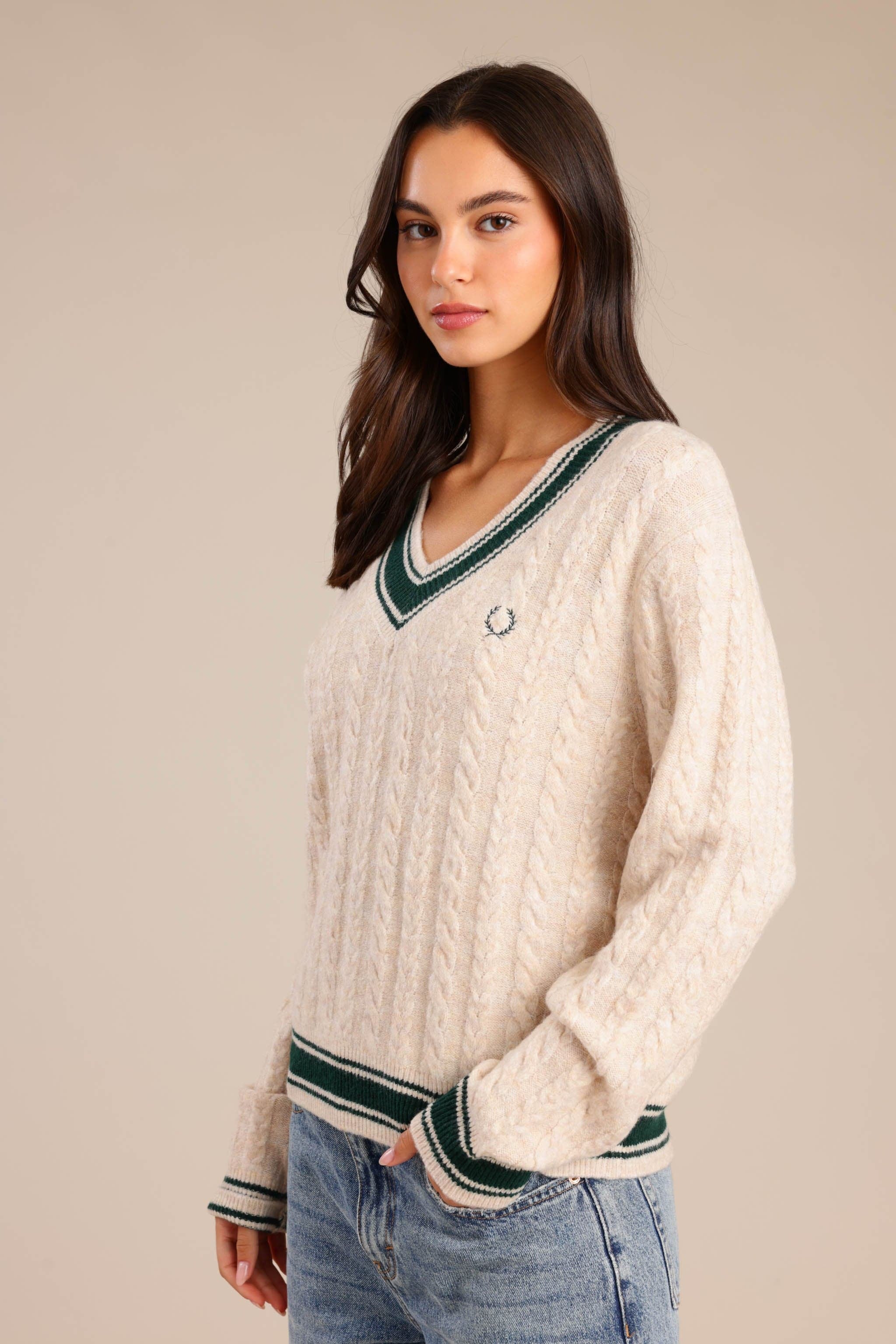 FOX נשים סריגים סריג V נשים סריג V נשים