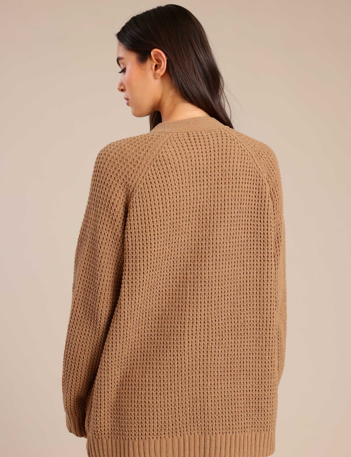 FOX נשים סריגים סריג קרדיגן סריג קרדיגן