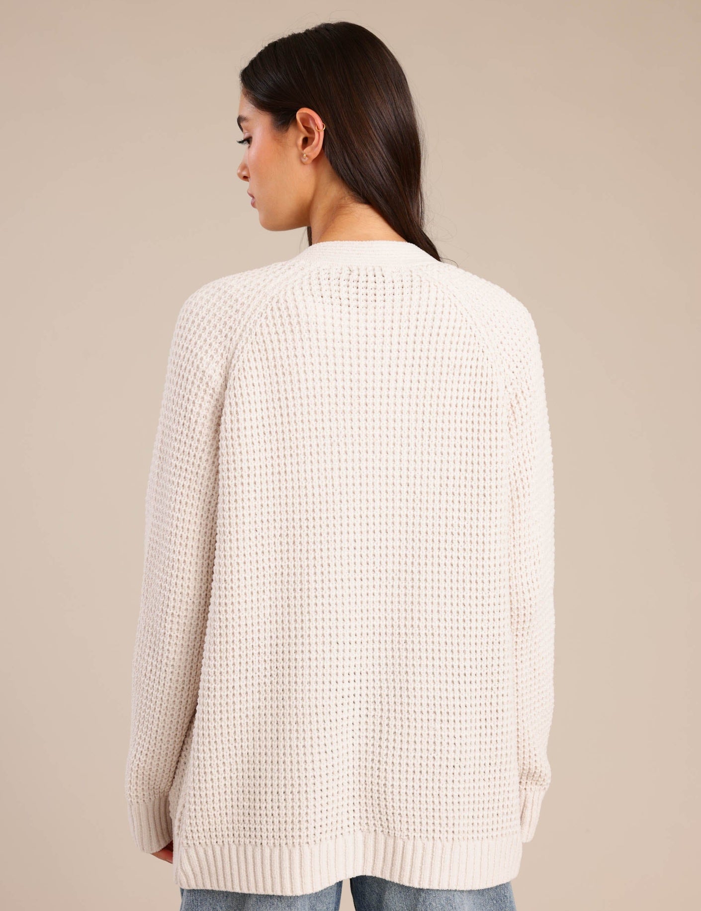 FOX נשים סריגים סריג קרדיגן סריג קרדיגן