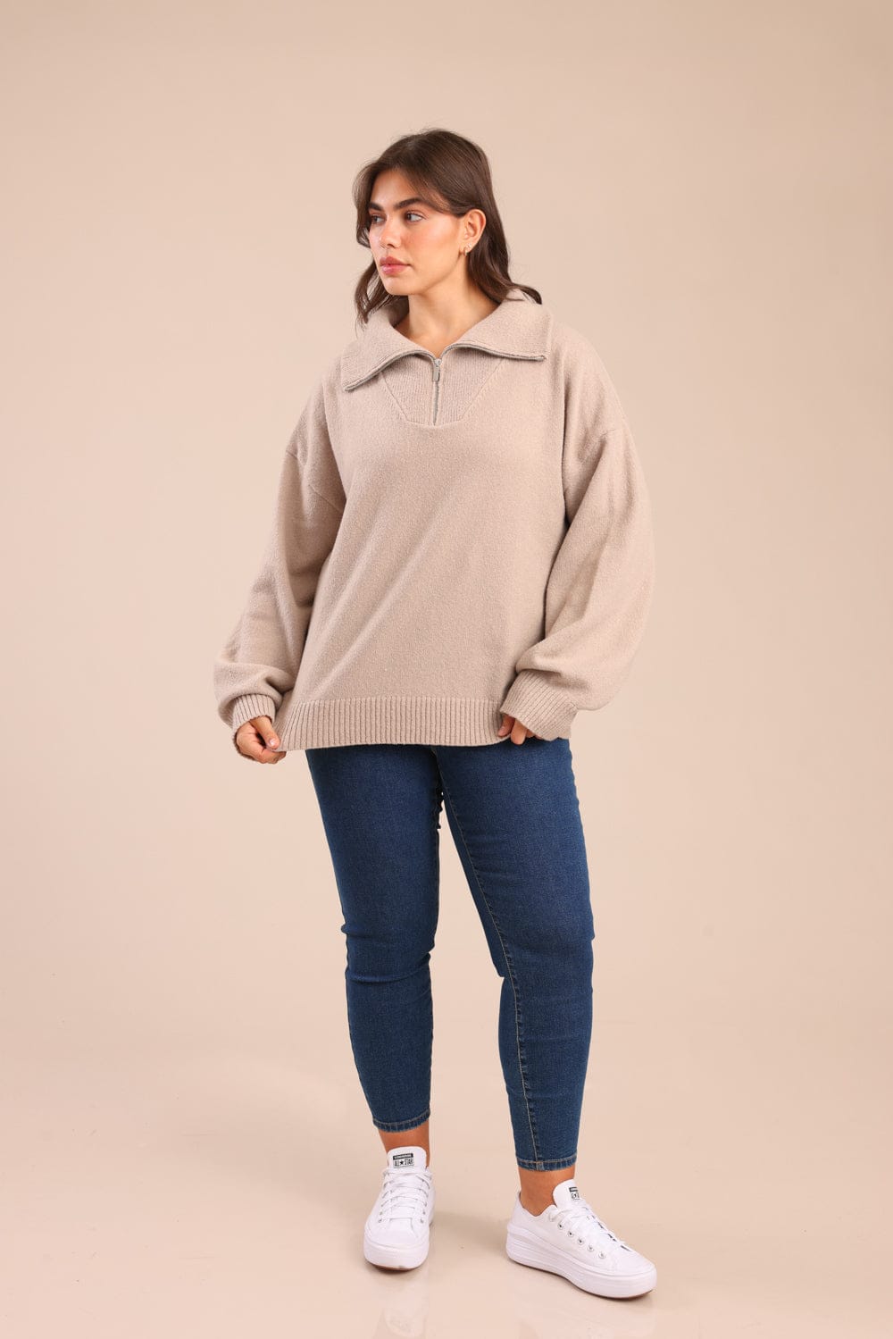 FOX פלאס נשים סריגים סריג | PLUS SIZE סריג | PLUS SIZE