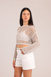 FOX נשים סריגים סריג נשים מחורר סריג נשים מחורר