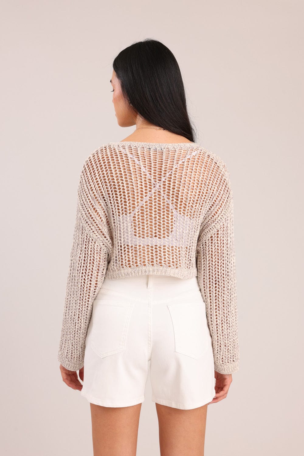 FOX נשים סריגים סריג נשים מחורר סריג נשים מחורר