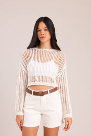 FOX נשים סריגים סריג נשים מחורר סריג נשים מחורר