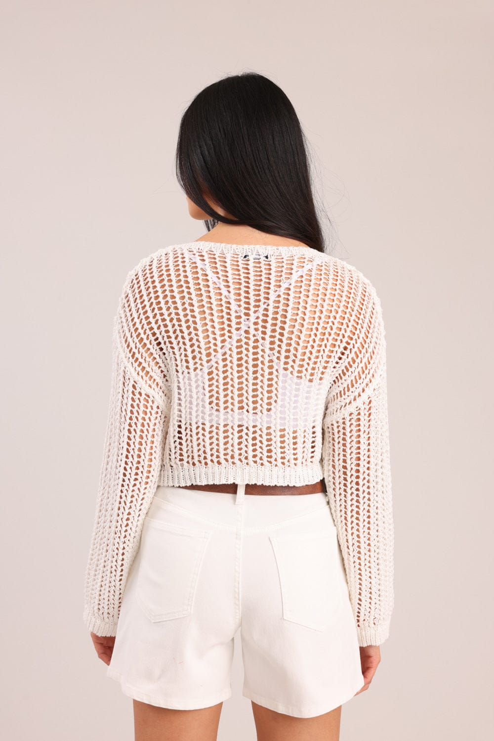 FOX נשים סריגים סריג נשים מחורר סריג נשים מחורר