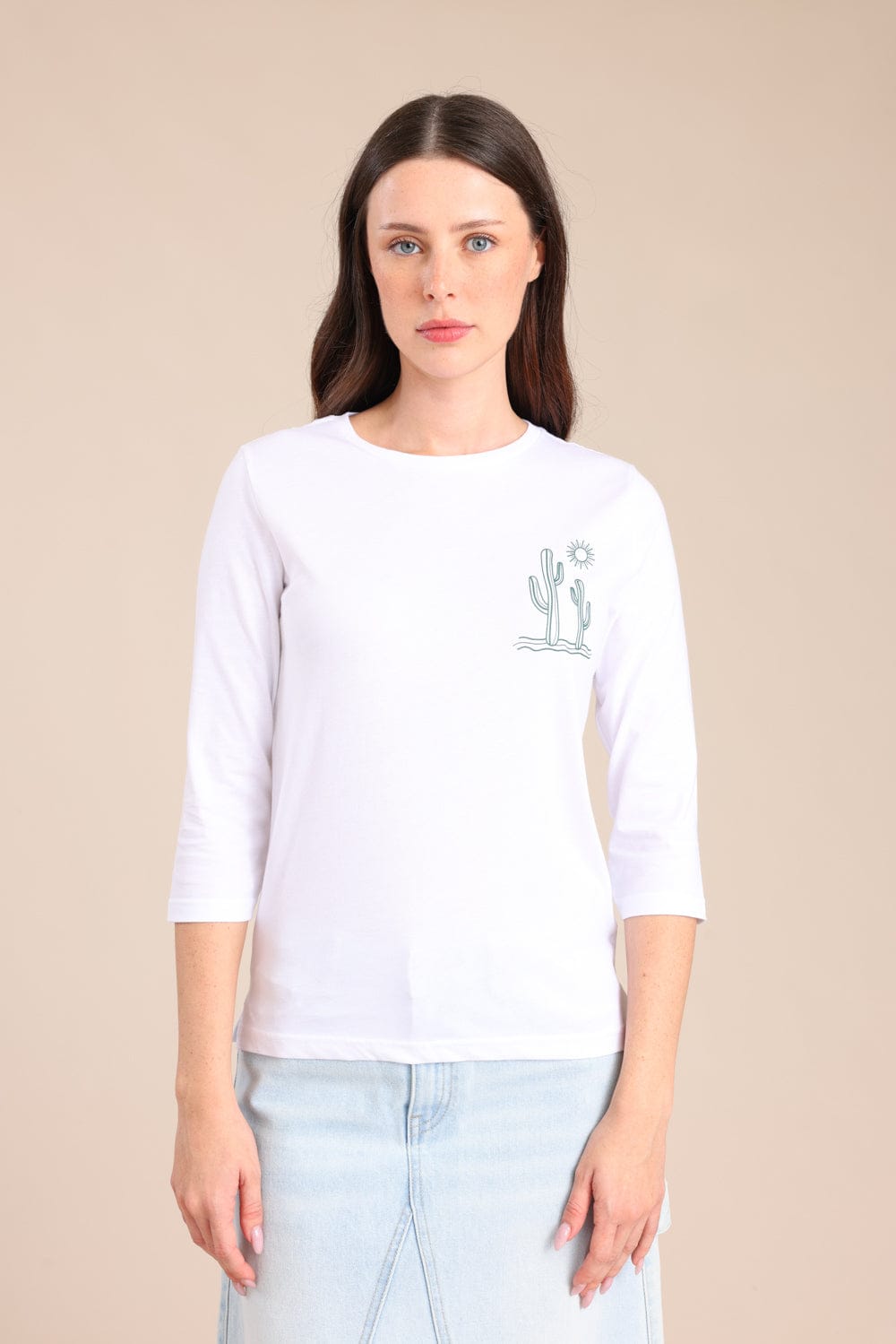 FOX FOX חולצה חולצה עם דפוס חולצה עם דפוס