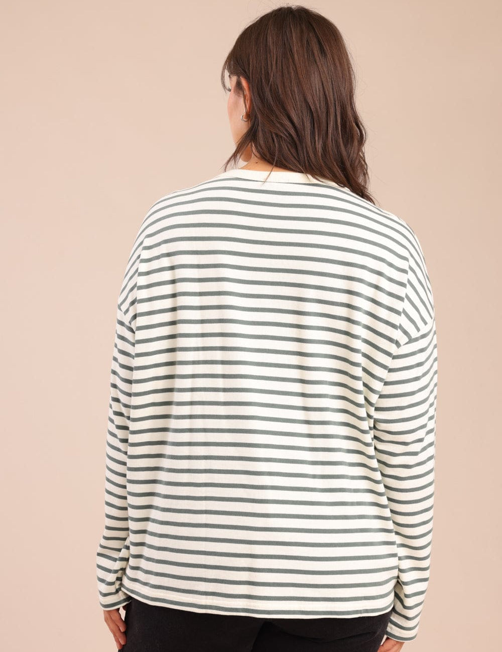 FOX פלאס נשים חולצה חולצה עם פסים| PLUS SIZE חולצה עם פסים| PLUS SIZE