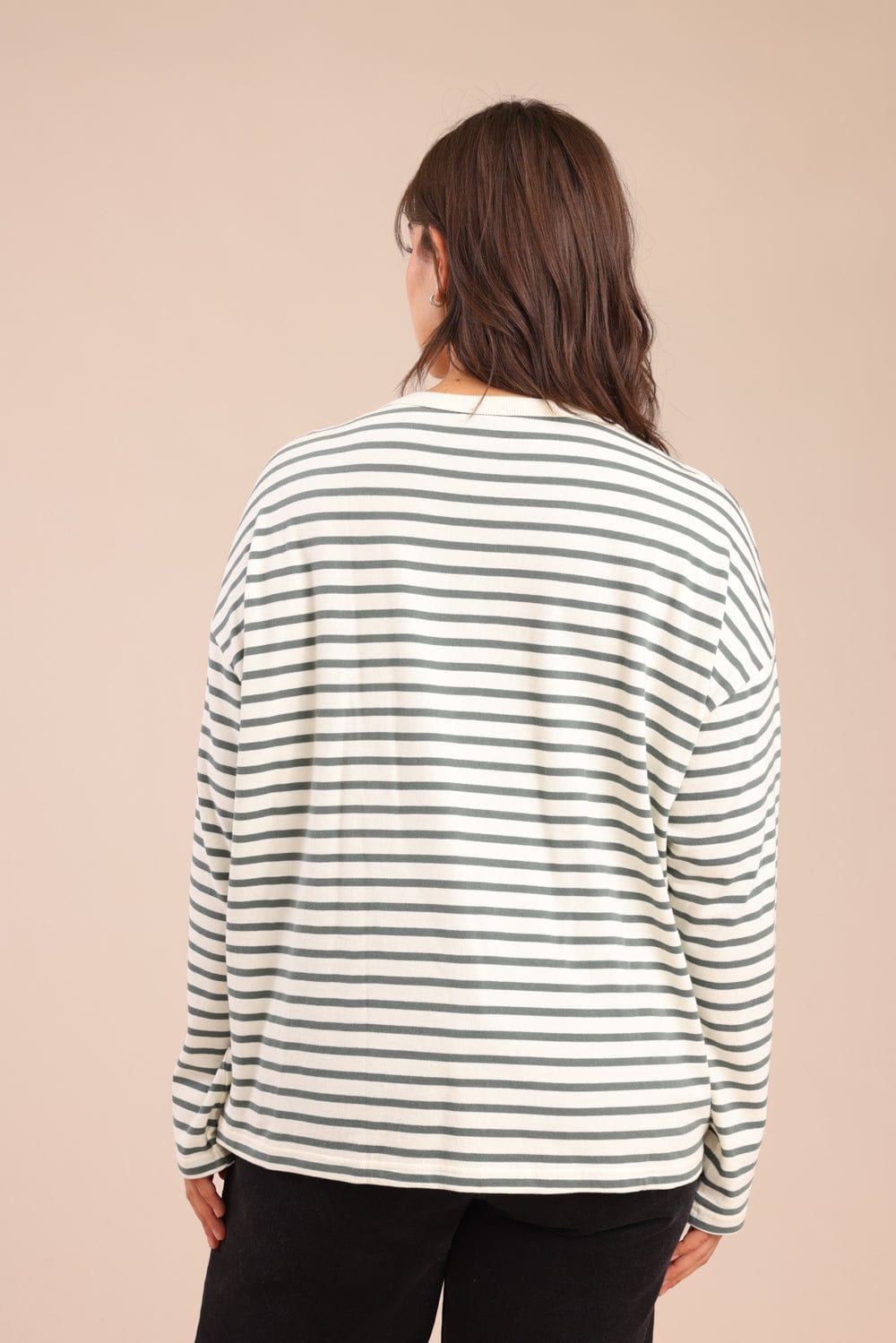 FOX פלאס נשים חולצה חולצה עם פסים| PLUS SIZE חולצה עם פסים| PLUS SIZE