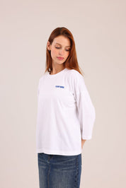 FOX נשים חולצה ארוכה חולצה 3/4 עם הדפס חולצה 3/4 עם הדפס