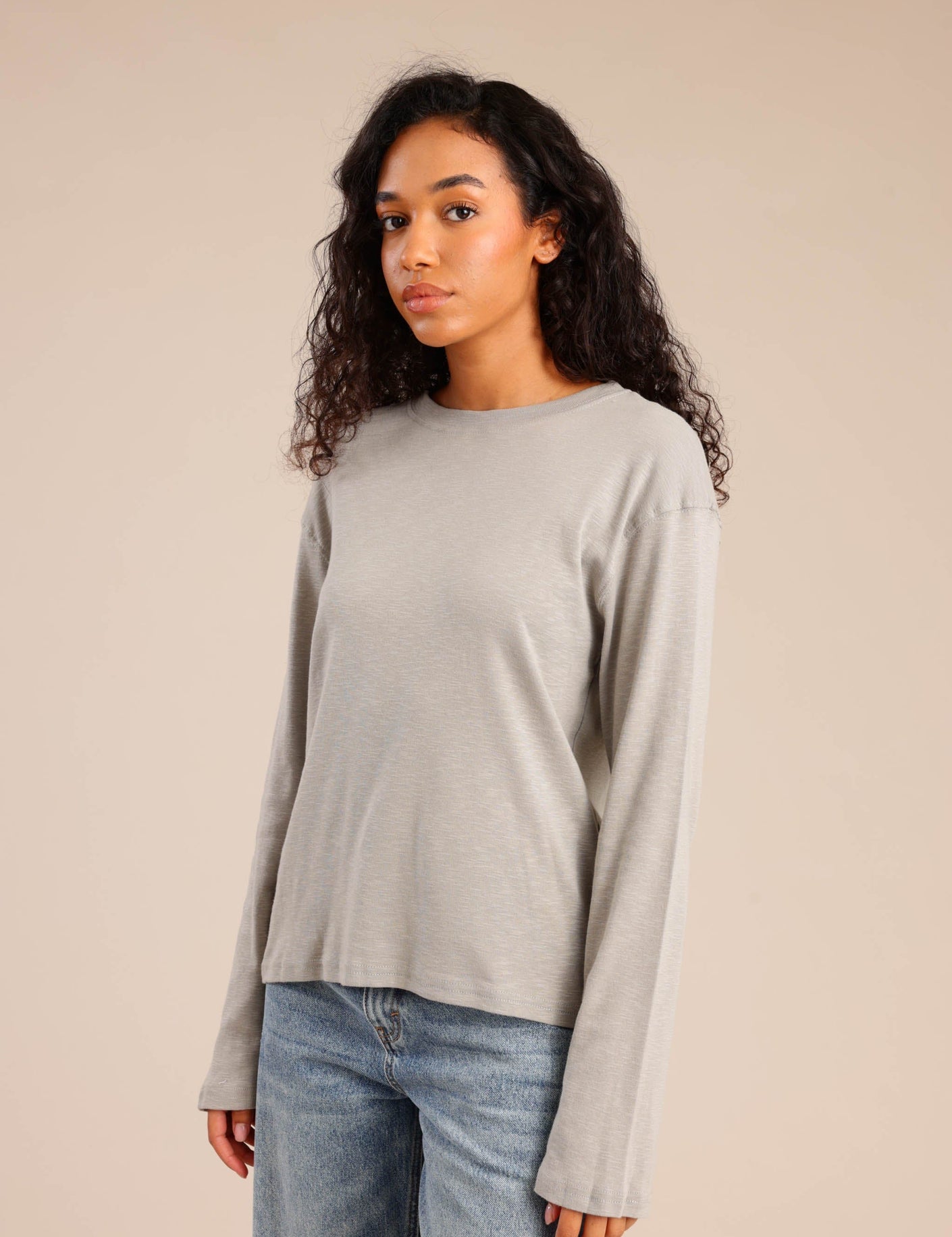 FOX נשים חולצה חולצה חלקה חולצה חלקה