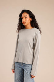 FOX נשים חולצה חולצה חלקה חולצה חלקה