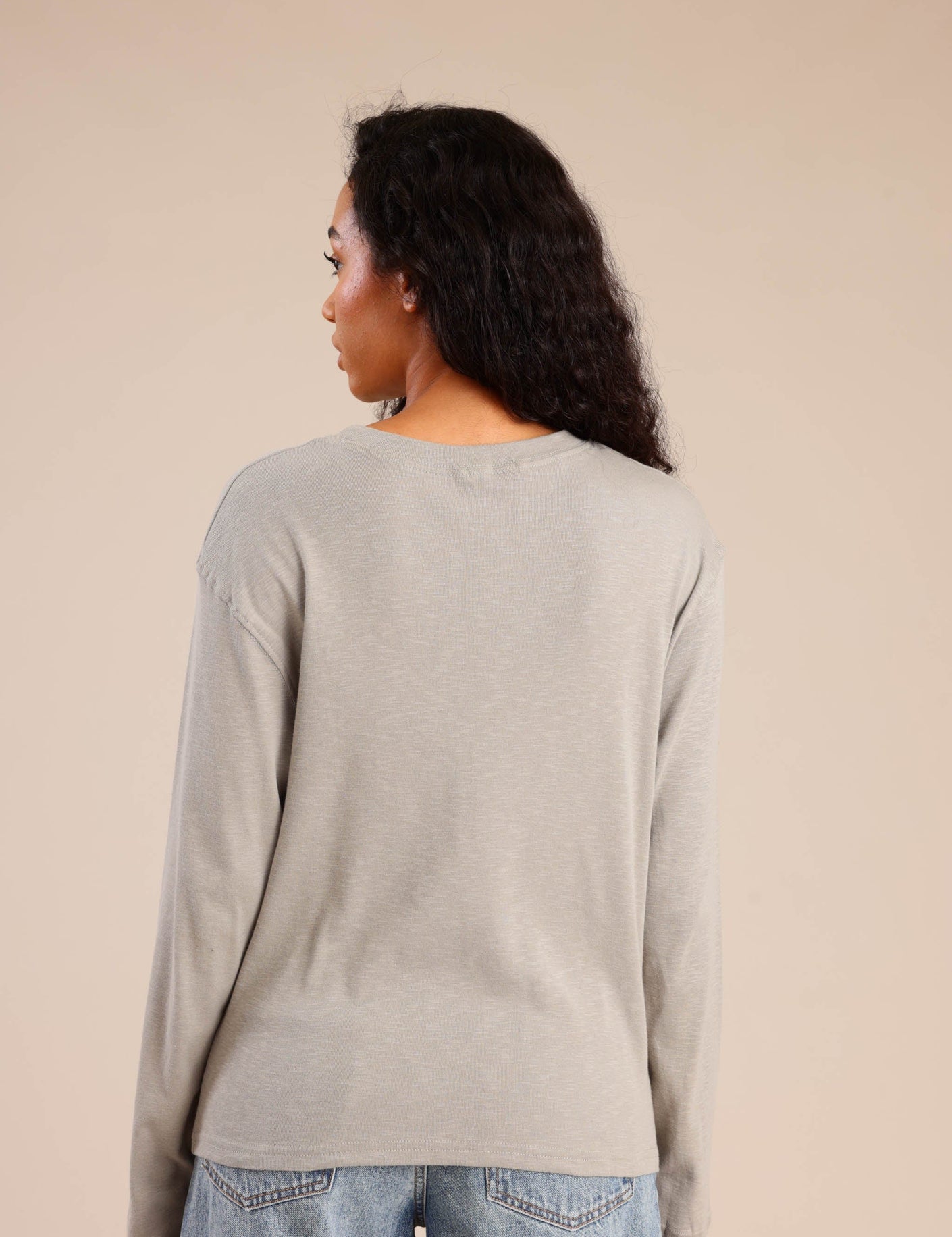 FOX נשים חולצה חולצה חלקה חולצה חלקה