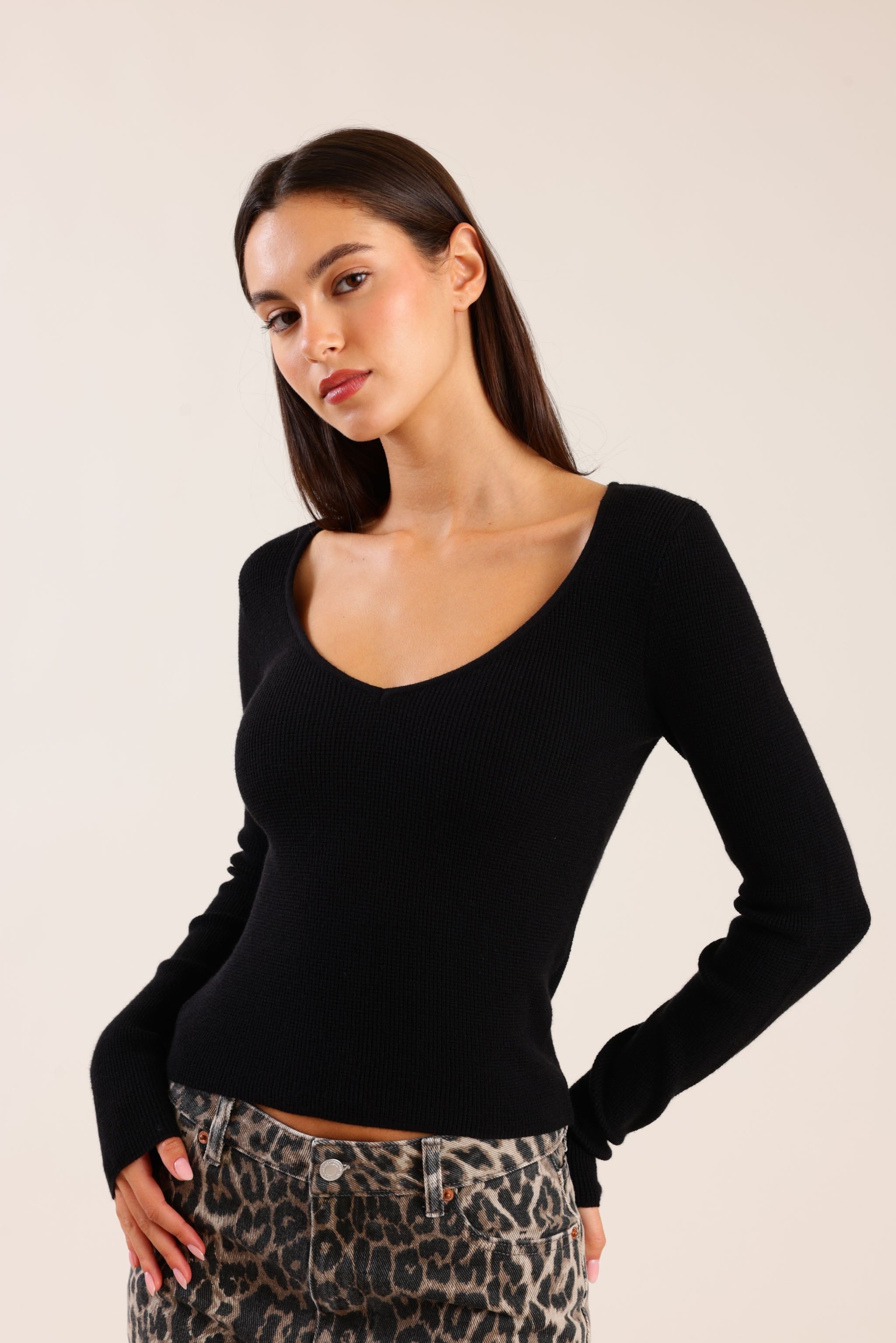 FOX נשים חולצה חולצת ריב חולצת ריב