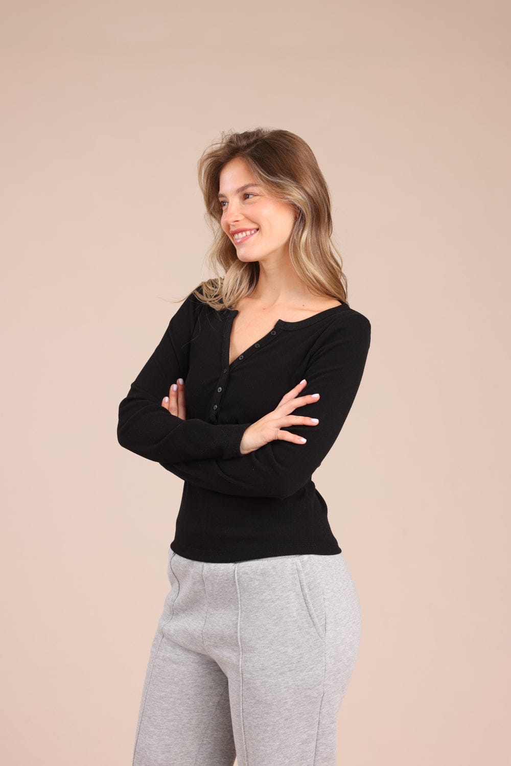 FOX נשים חולצה חולצה עם כפתורים חולצה עם כפתורים