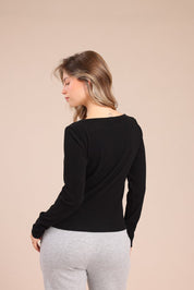 FOX נשים חולצה חולצה עם כפתורים חולצה עם כפתורים