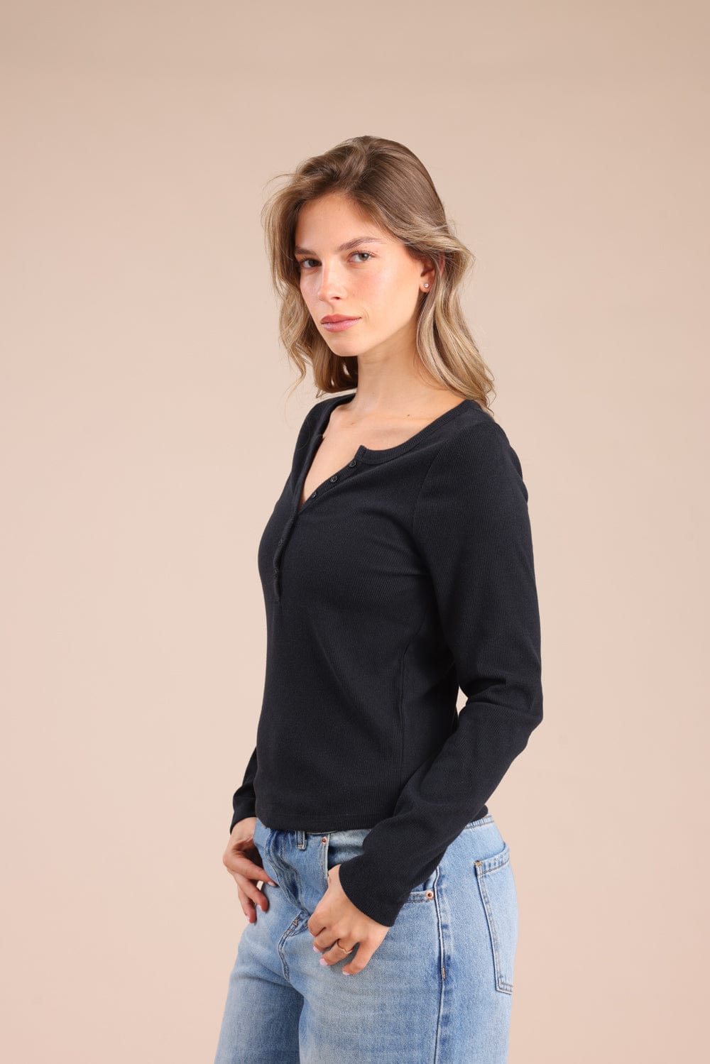 FOX נשים חולצה חולצה עם כפתורים חולצה עם כפתורים