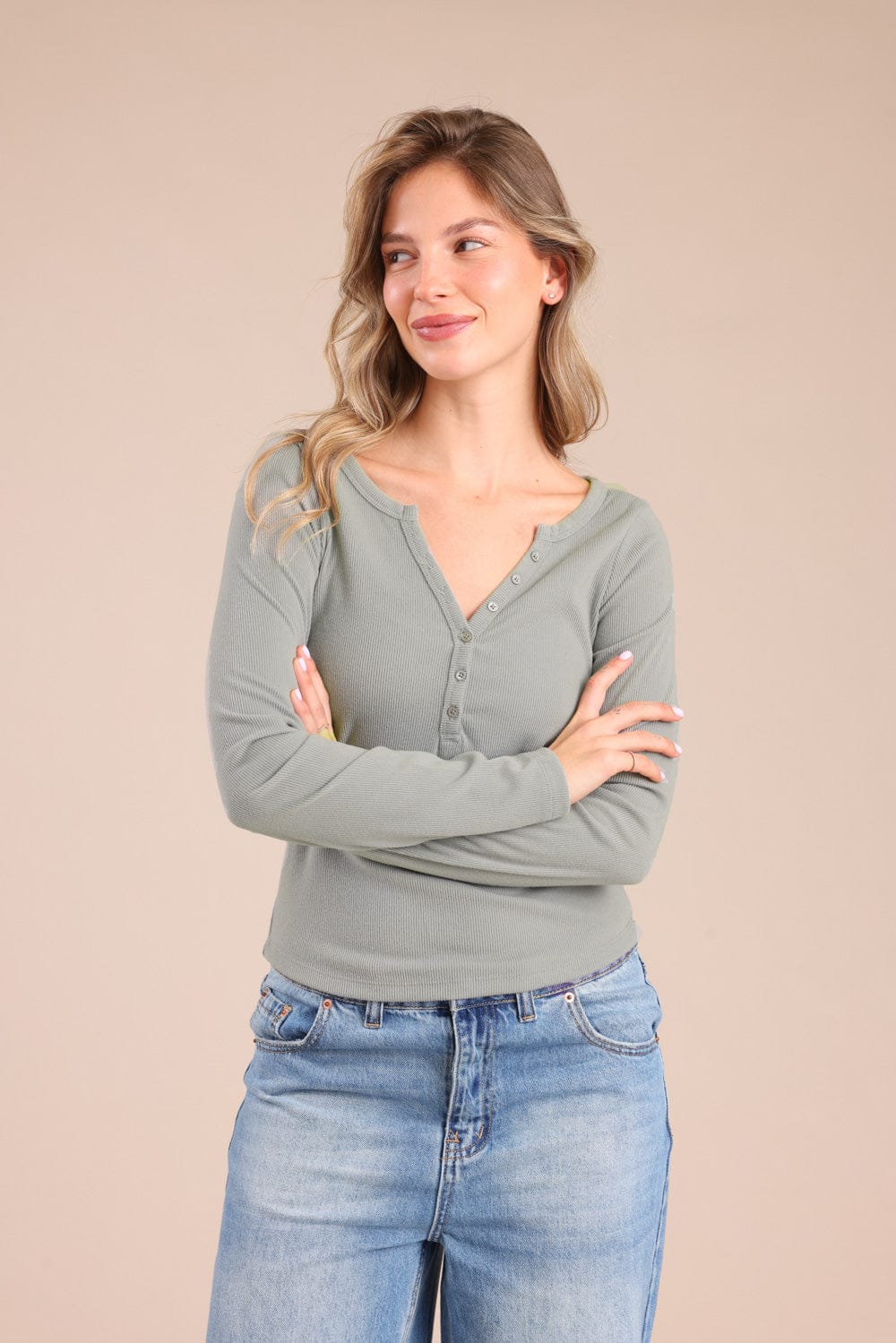 FOX נשים חולצה חולצה עם כפתורים חולצה עם כפתורים