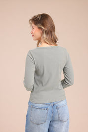 FOX נשים חולצה חולצה עם כפתורים חולצה עם כפתורים