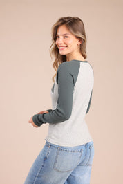 FOX נשים חולצה חולצת רגלן עם הדפס חולצת רגלן עם הדפס