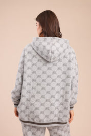 FOX פלאס נשים פוטרים פוטר קפוצ'ון ממותג מיקי מאוס| PLUS SIZE פוטר קפוצ'ון ממותג מיקי מאוס| PLUS SIZE