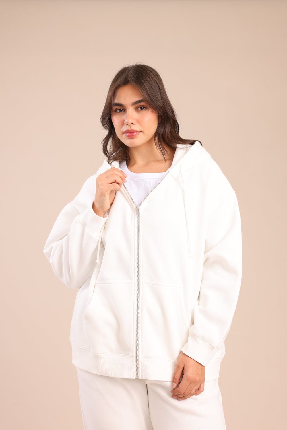 FOX פלאס נשים פוטרים פוטר בייסיק קפוצ'ון| PLUS SIZE פוטר בייסיק קפוצ'ון| PLUS SIZE