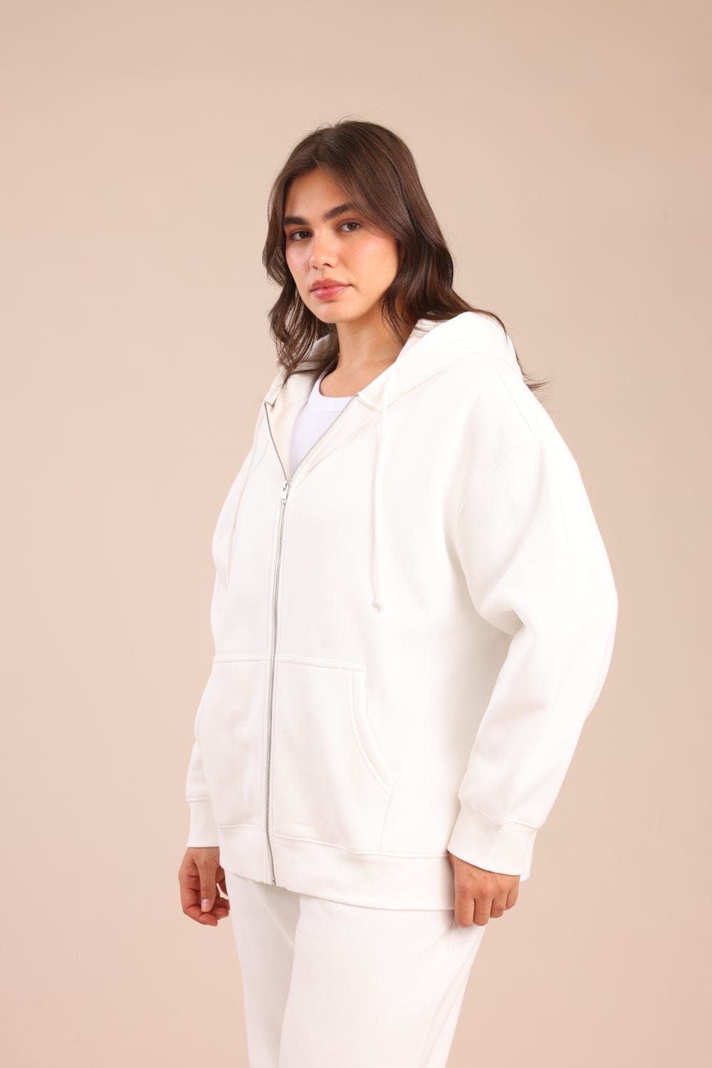 FOX פלאס נשים פוטרים פוטר בייסיק קפוצ'ון| PLUS SIZE פוטר בייסיק קפוצ'ון| PLUS SIZE