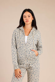 FOX נשים פוטרים פוטר קפוצ'ון עם הדפס פוטר קפוצ'ון עם הדפס