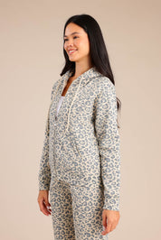 FOX נשים פוטרים פוטר קפוצ'ון עם הדפס פוטר קפוצ'ון עם הדפס