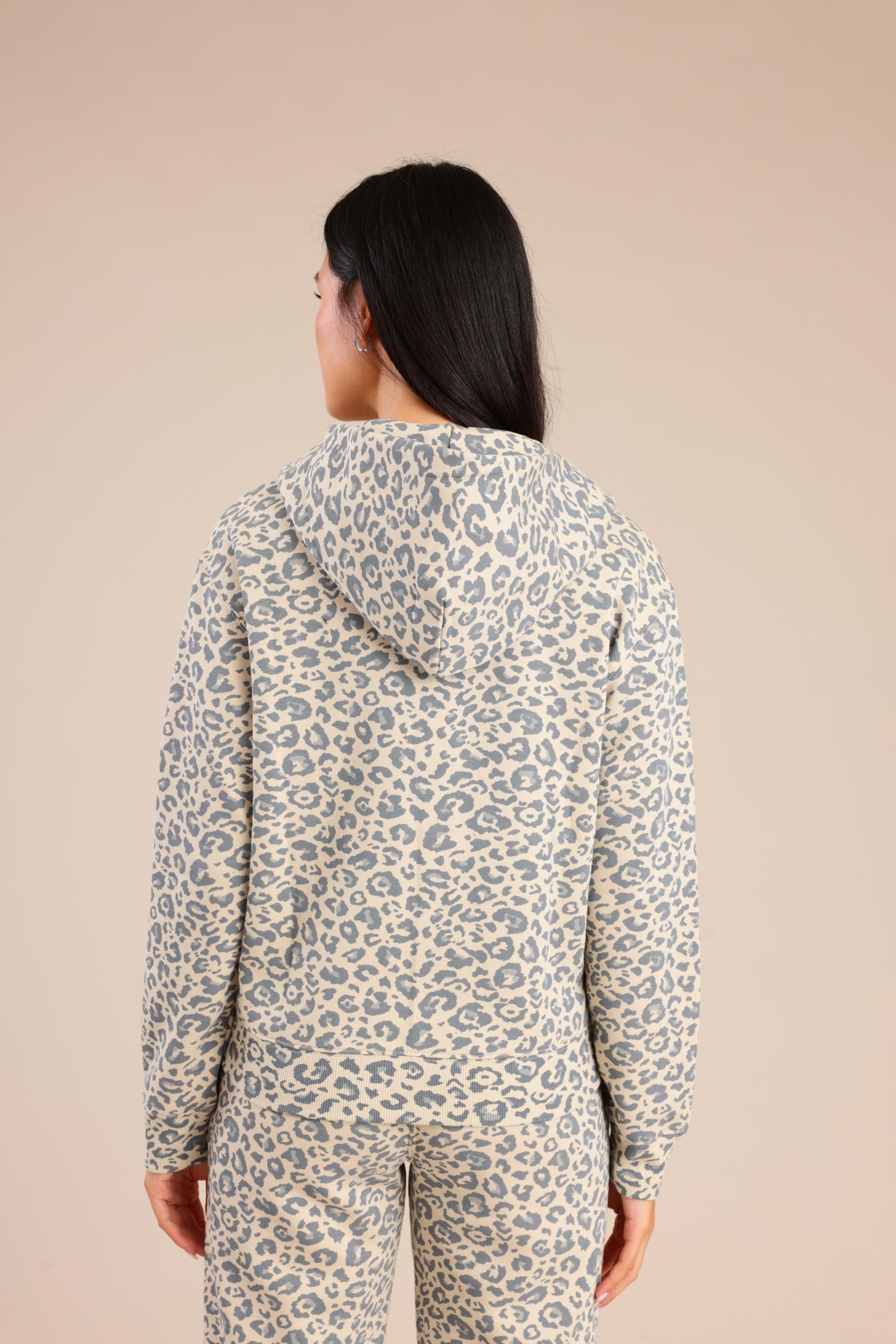 FOX נשים פוטרים פוטר קפוצ'ון עם הדפס פוטר קפוצ'ון עם הדפס