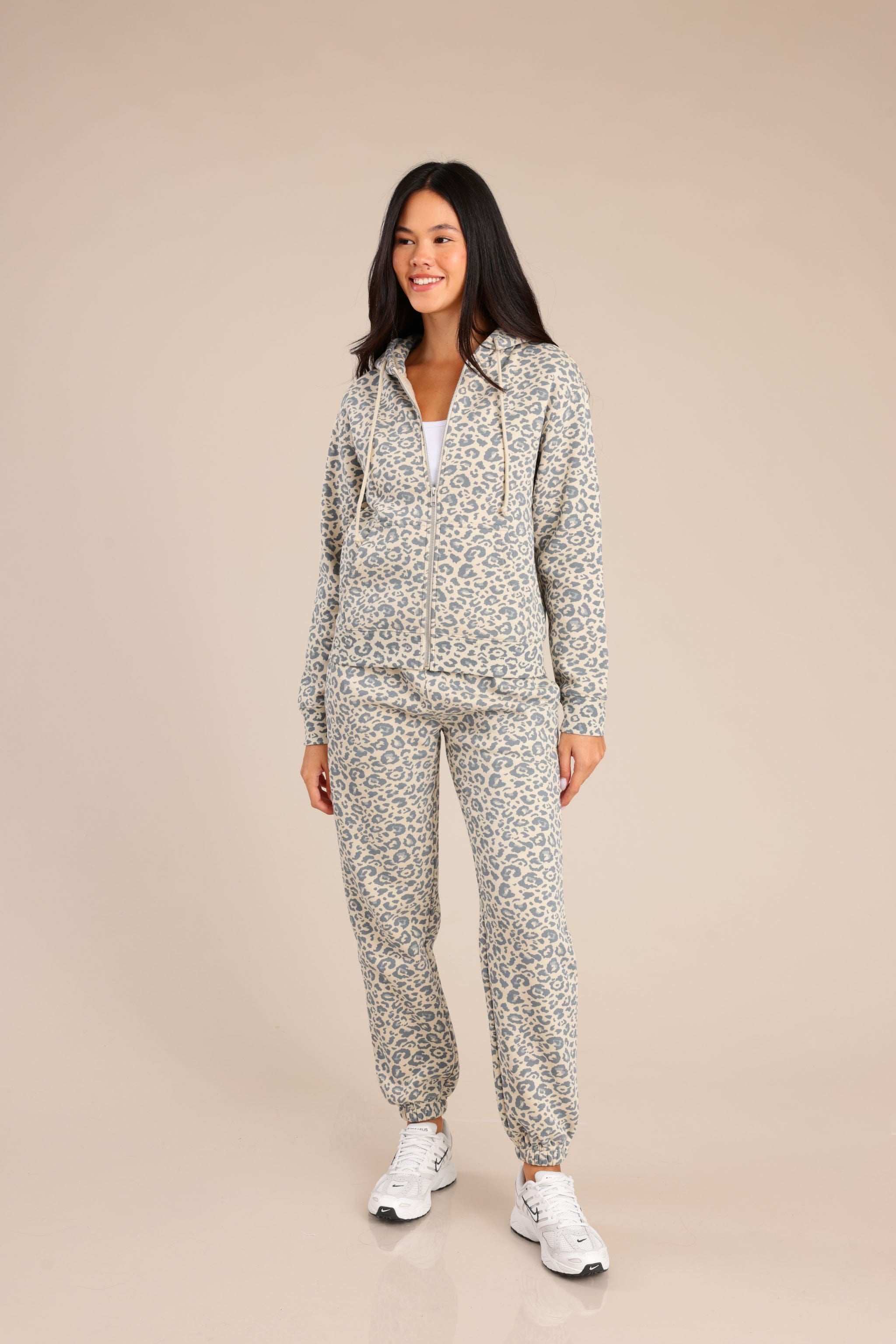 FOX נשים פוטרים פוטר קפוצ'ון עם הדפס פוטר קפוצ'ון עם הדפס