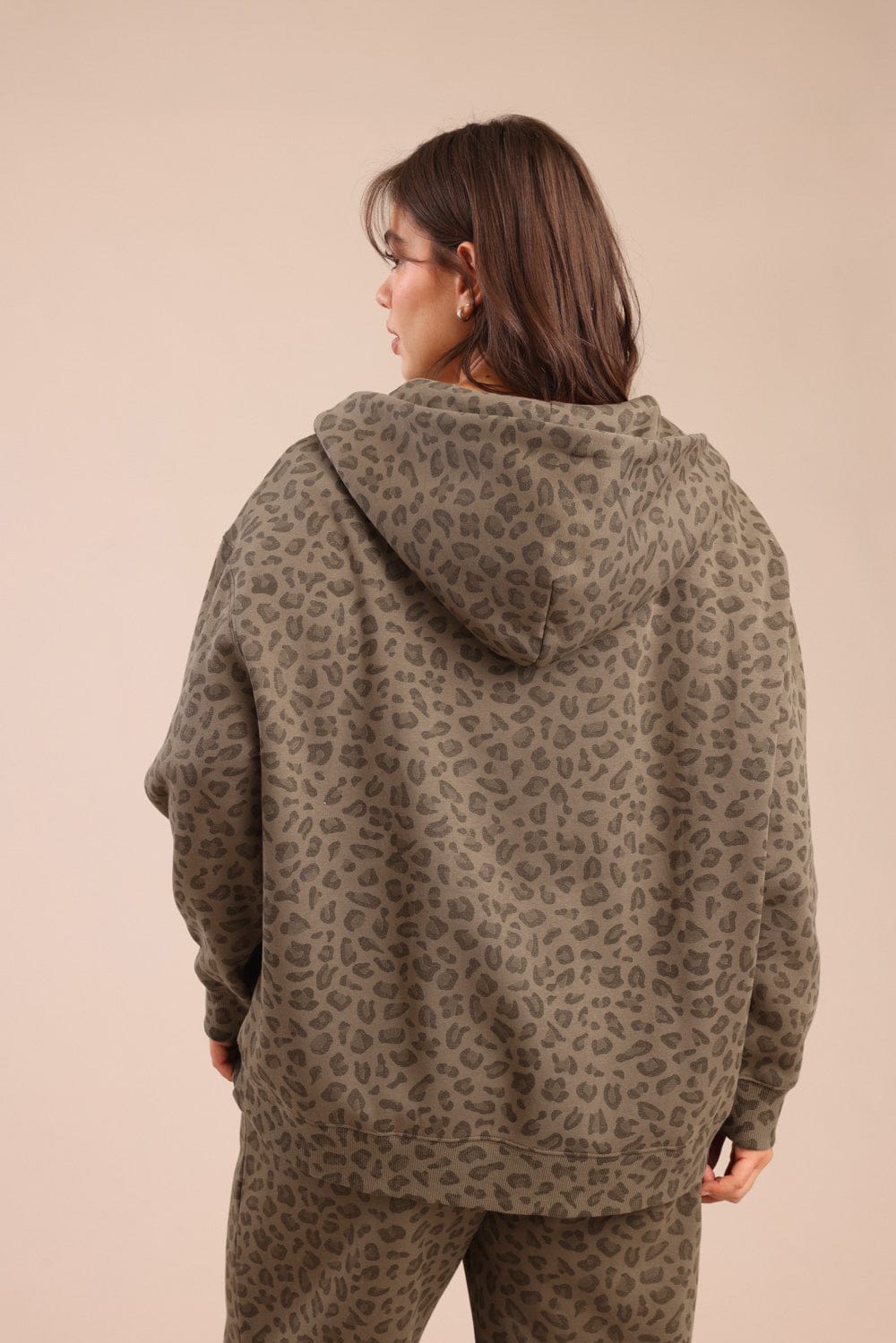 FOX פלאס נשים פוטרים פוטר קפוצ'ון עם הדפס | PLUS SIZE פוטר קפוצ'ון עם הדפס | PLUS SIZE