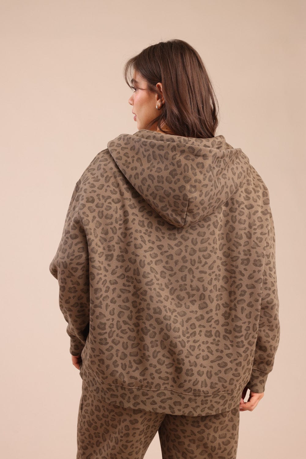 FOX פלאס נשים פוטרים פוטר קפוצ'ון עם הדפס | PLUS SIZE פוטר קפוצ'ון עם הדפס | PLUS SIZE