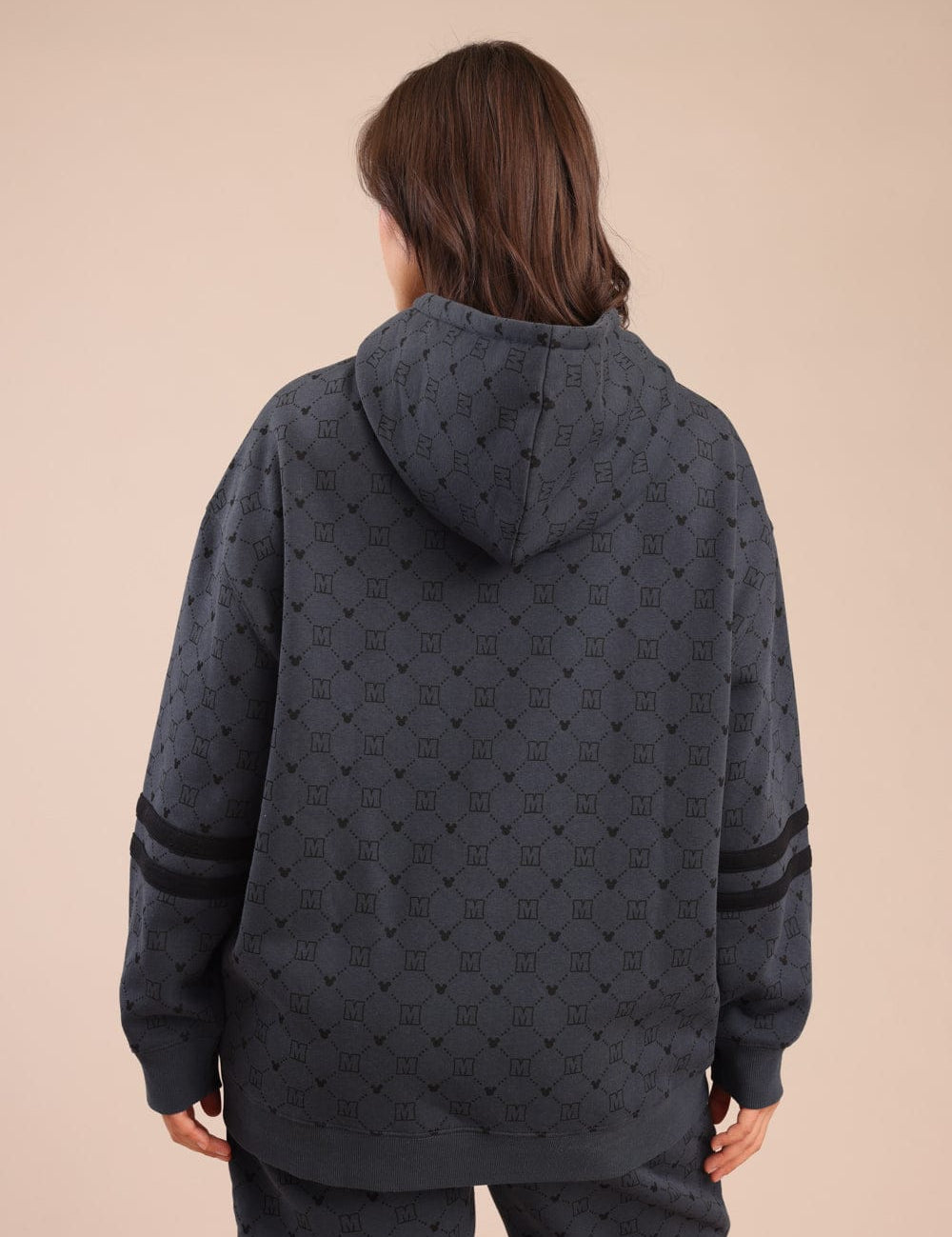 FOX פלאס נשים פוטרים פוטר קפוצ'ון ממותג מיקי מאוס| PLUS SIZE פוטר קפוצ'ון ממותג מיקי מאוס| PLUS SIZE