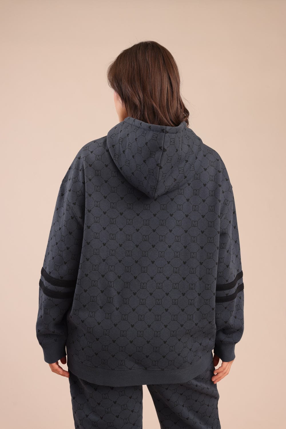 FOX פלאס נשים פוטרים פוטר קפוצ'ון ממותג מיקי מאוס| PLUS SIZE פוטר קפוצ'ון ממותג מיקי מאוס| PLUS SIZE