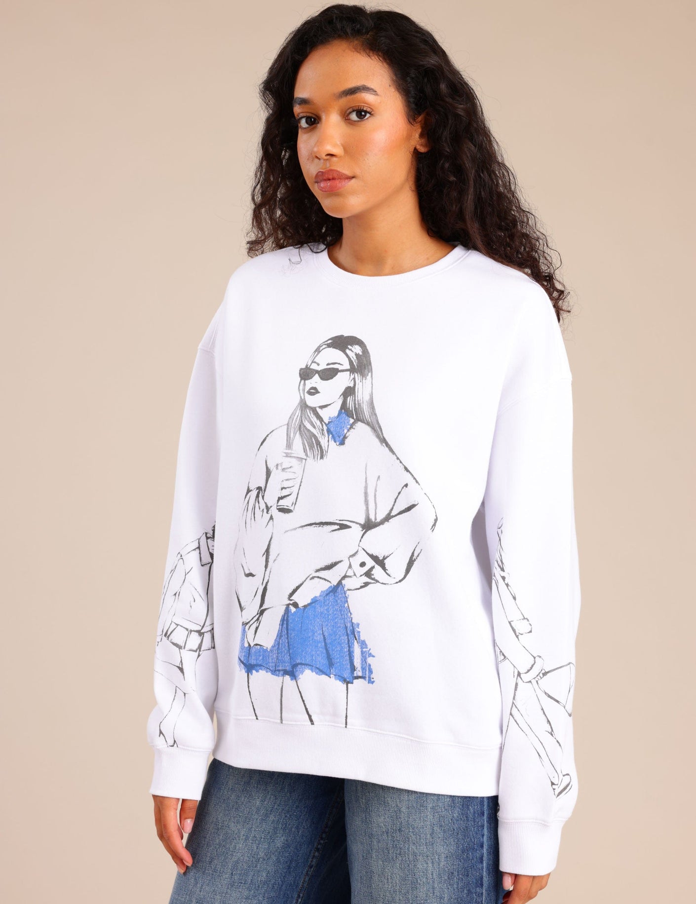 FOX נשים פוטרים פוטר עם הדפס פוטר עם הדפס