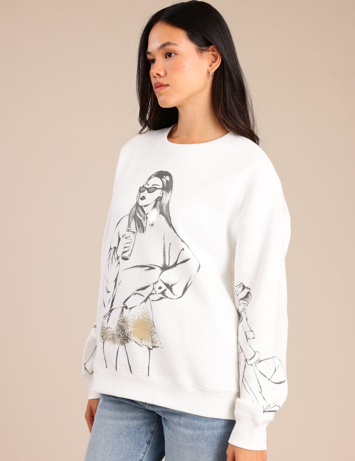 FOX נשים פוטרים פוטר עם הדפס פוטר עם הדפס