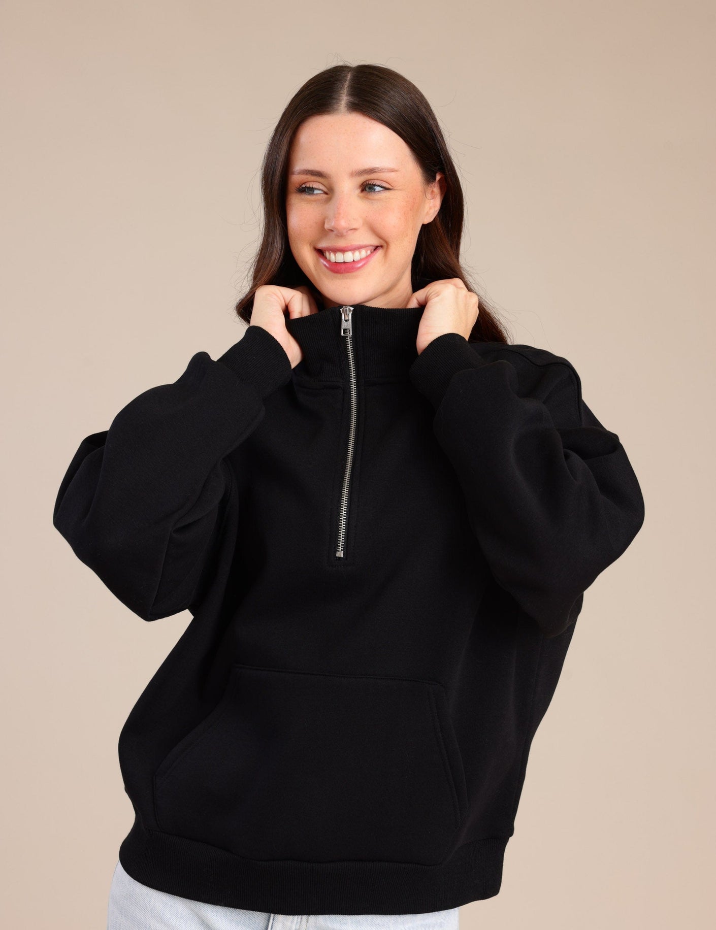 FOX נשים פוטרים פוטר חצי רוכסן פוטר חצי רוכסן