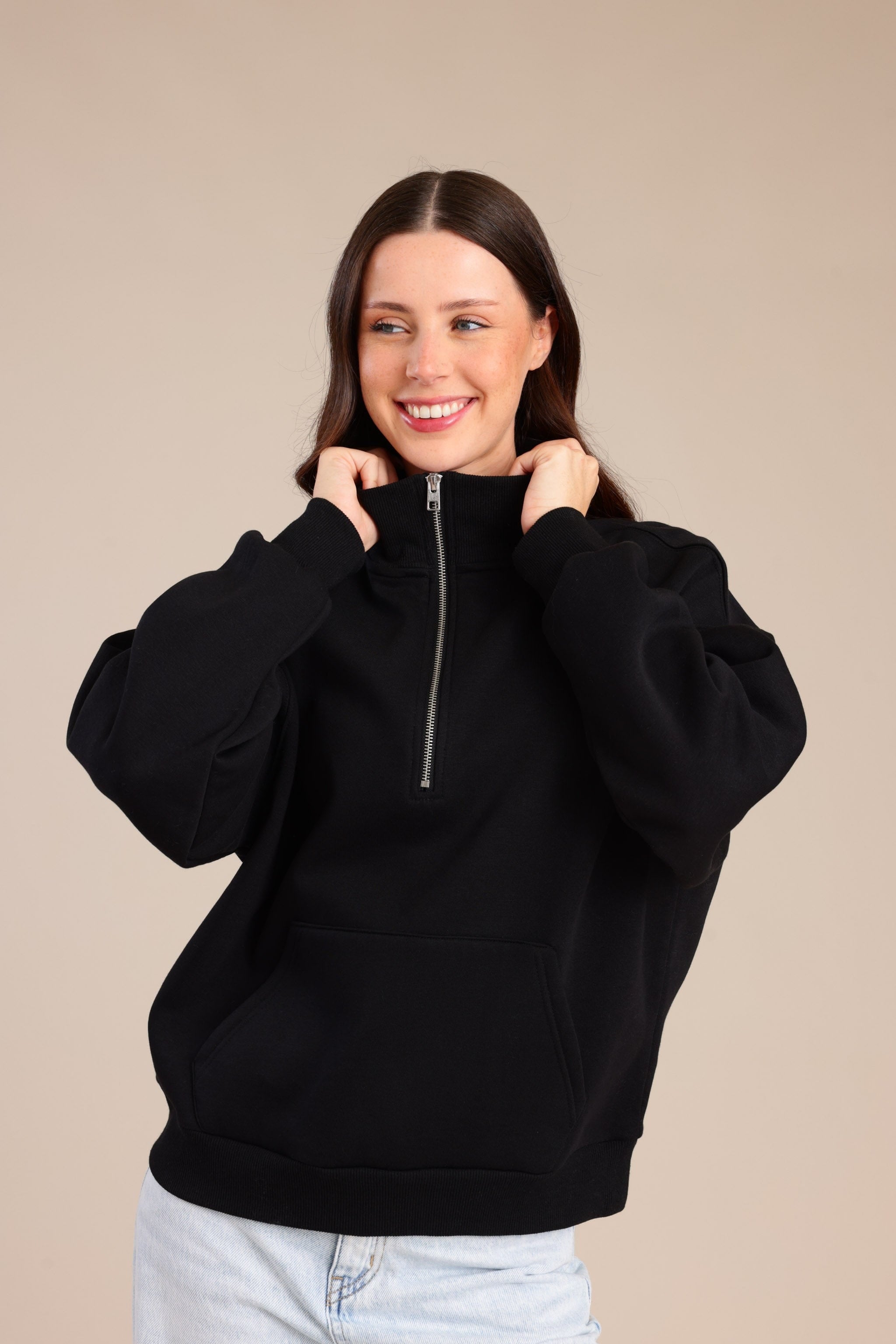 FOX נשים פוטרים פוטר חצי רוכסן פוטר חצי רוכסן