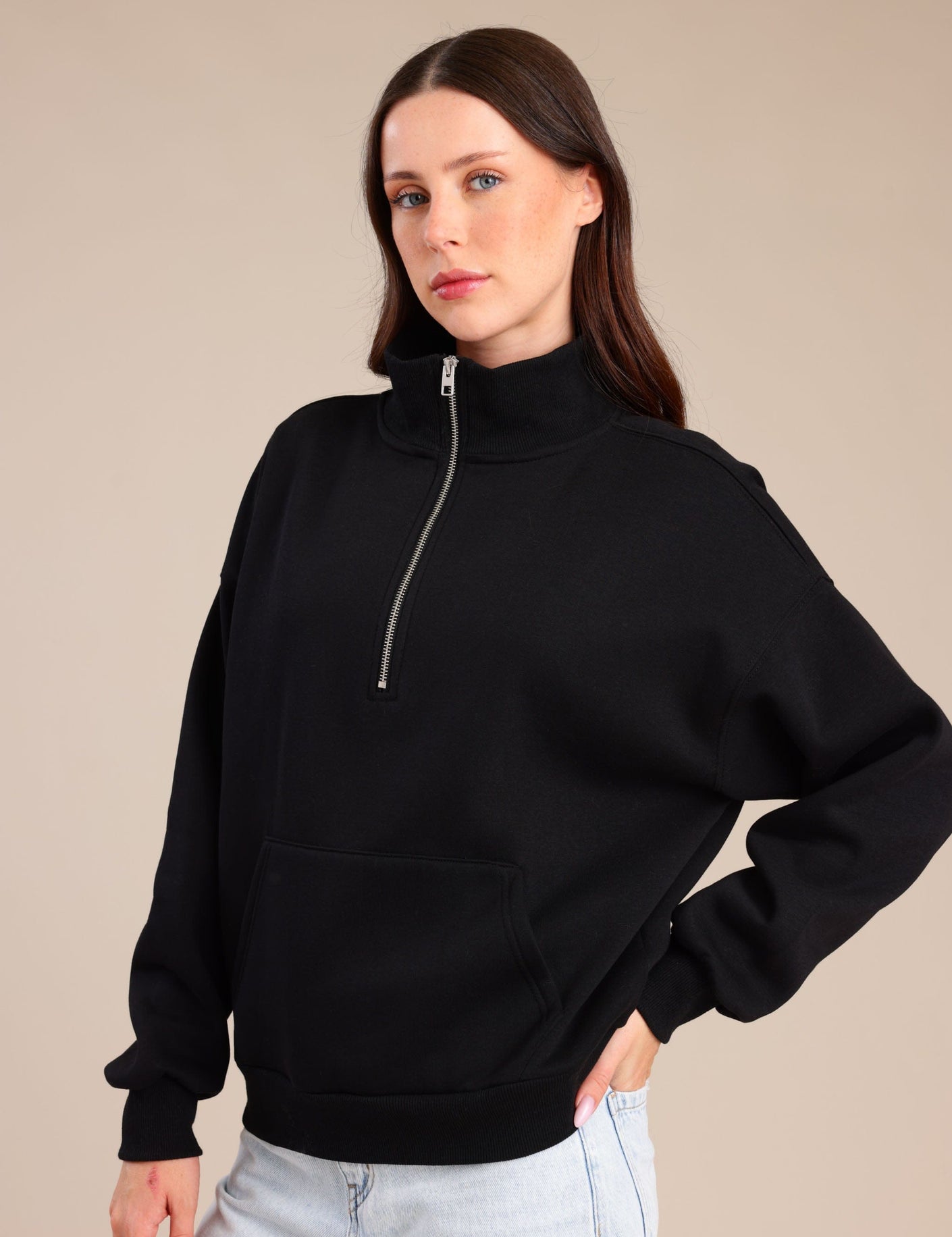 FOX נשים פוטרים פוטר חצי רוכסן פוטר חצי רוכסן