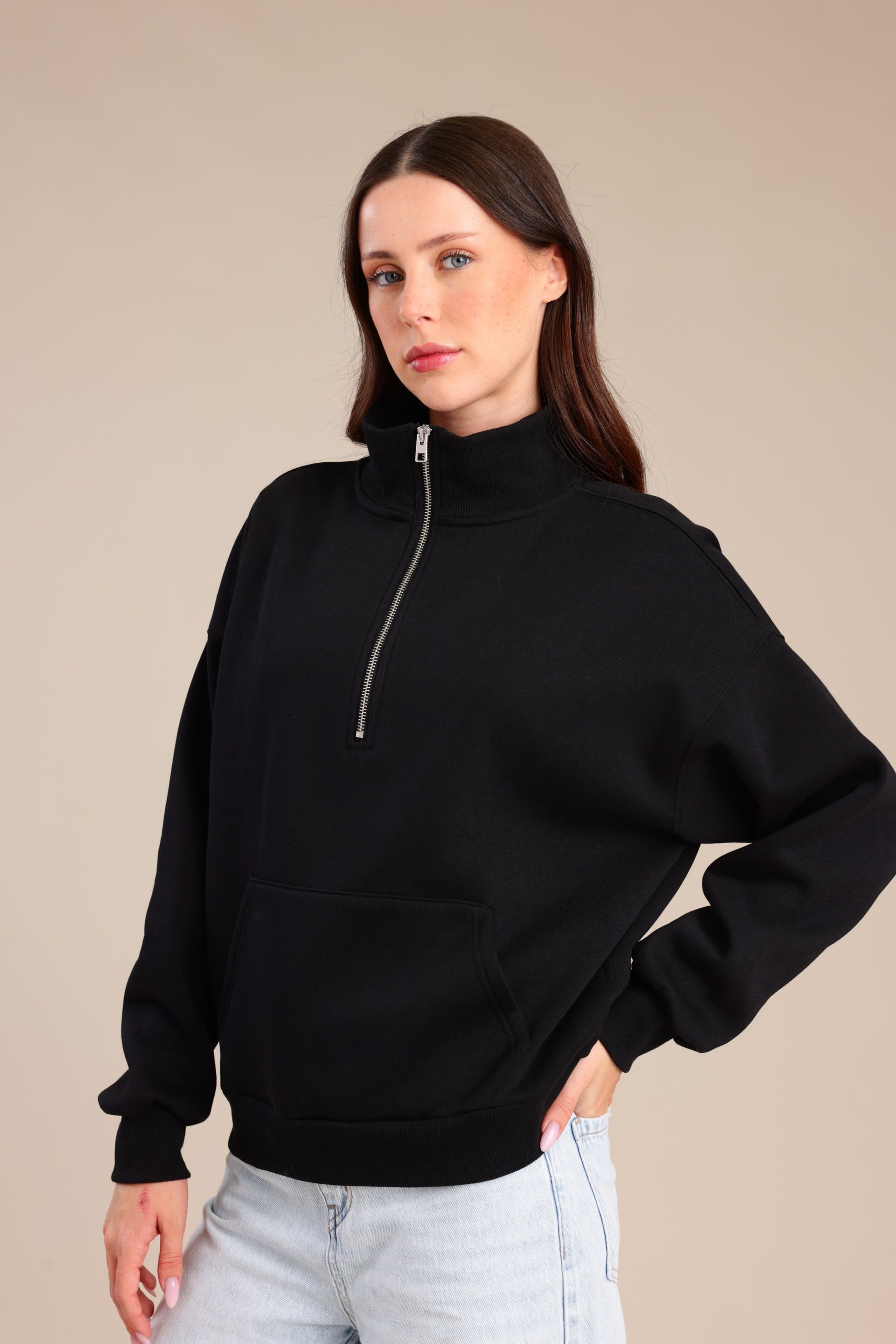 FOX נשים פוטרים פוטר חצי רוכסן פוטר חצי רוכסן