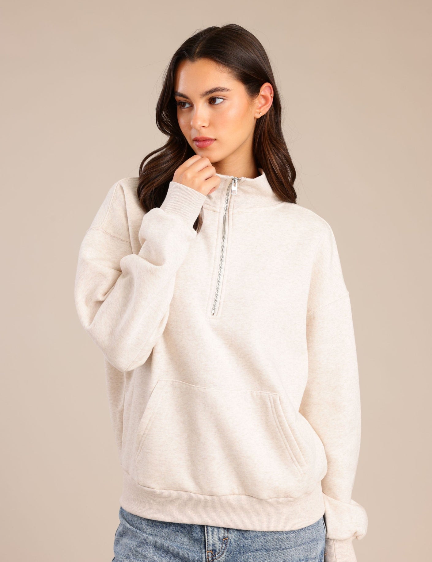 FOX נשים פוטרים פוטר חצי רוכסן פוטר חצי רוכסן