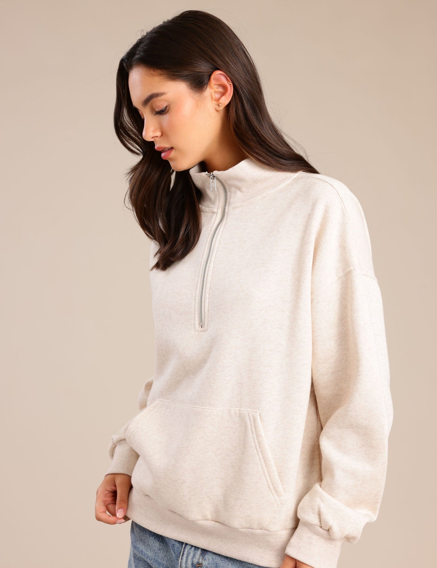 FOX נשים פוטרים פוטר חצי רוכסן פוטר חצי רוכסן