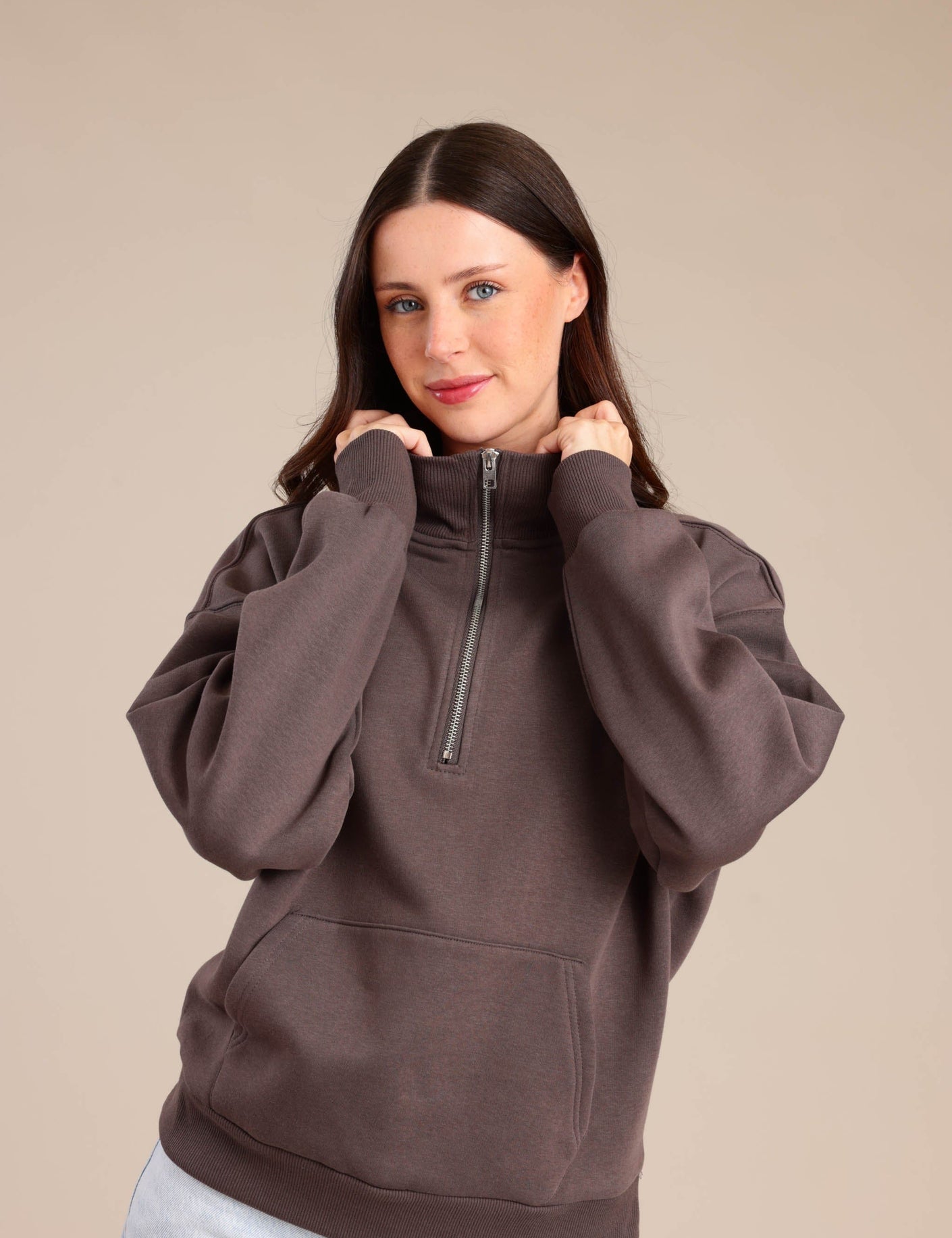 FOX נשים פוטרים פוטר חצי רוכסן פוטר חצי רוכסן