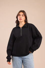 FOX פלאס נשים פוטרים פוטר חצי רוכסן| PLUS SIZE פוטר חצי רוכסן| PLUS SIZE