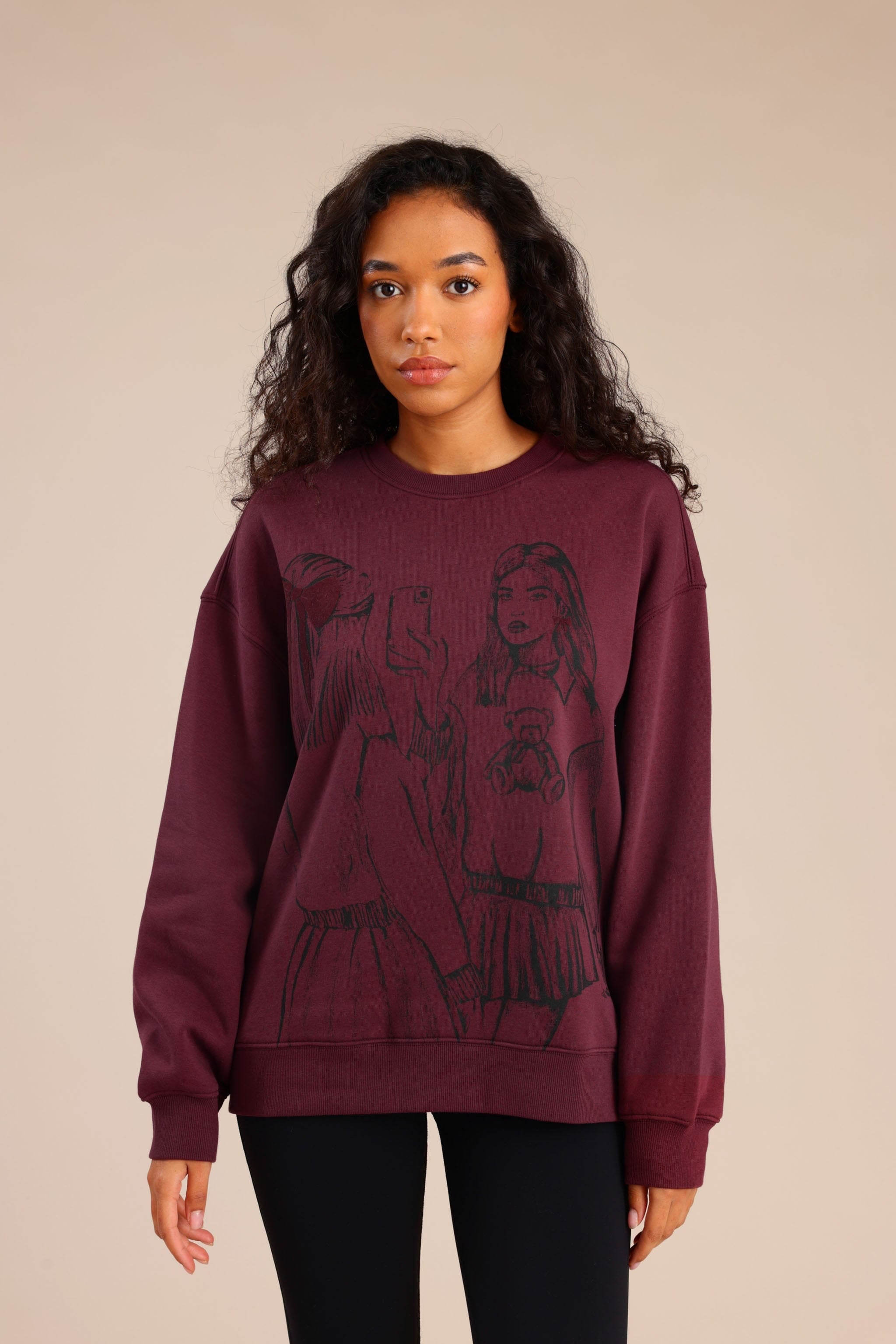 FOX נשים פוטרים פוטר עם הדפס פוטר עם הדפס